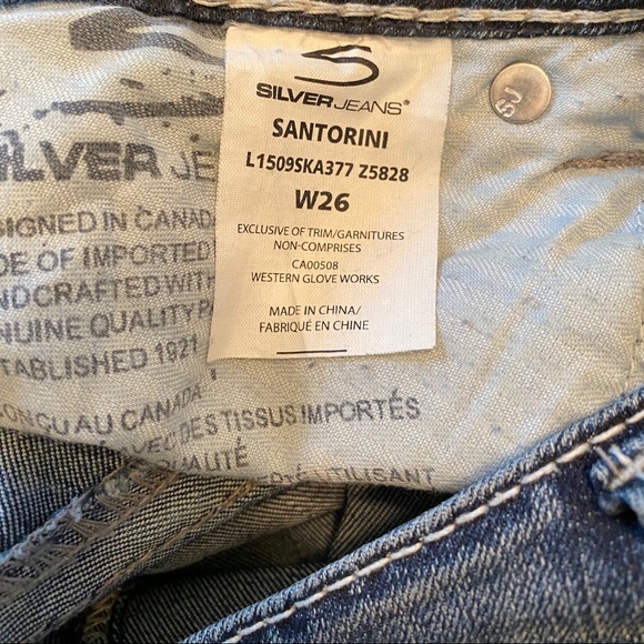 Silver Santorini Capri Jeans - Picture 3 of 6